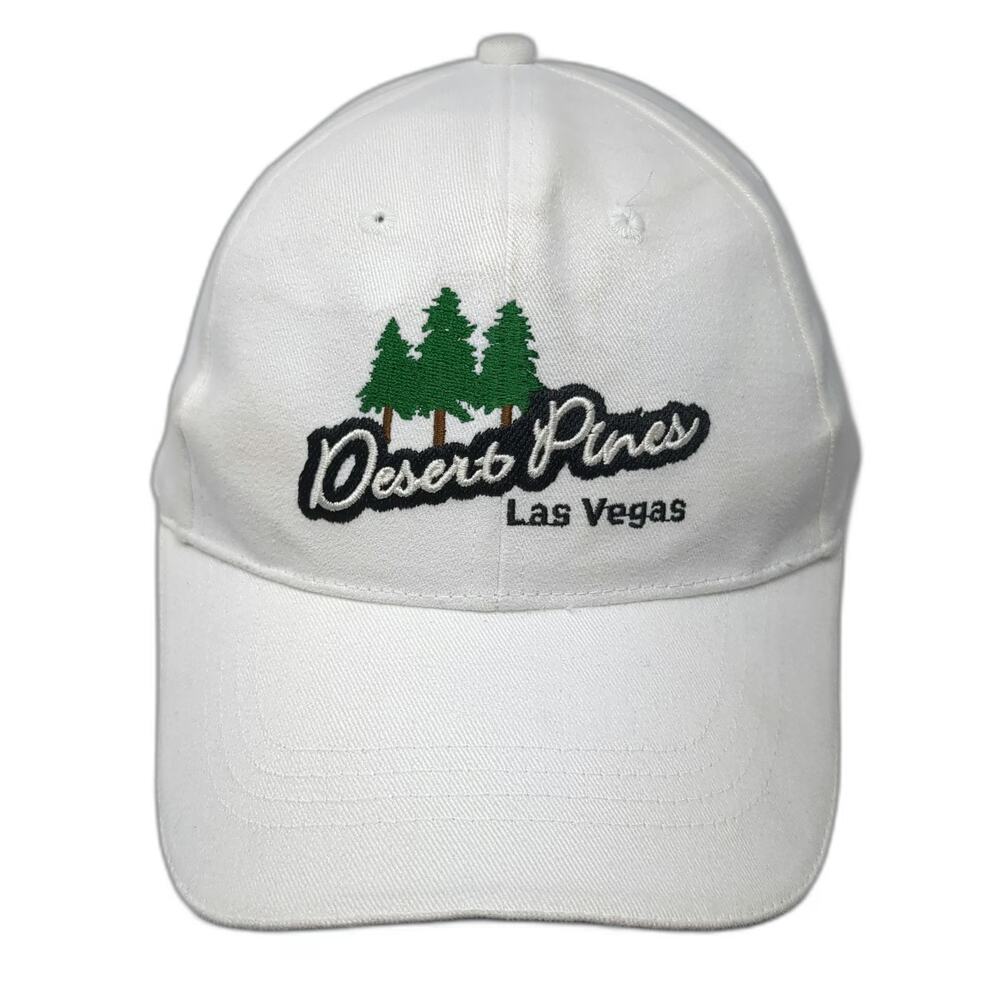 Dorian Cap Designs Baseball Cap White OSFM Desert Pines Las Vegas Slideback Hat